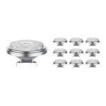 Lot 10x Noxion Spot LED G53 AR111 7.4W 450lm 40D - 927 Blanc Très Chaud | Meilleur rendu des couleurs - Dimmable - Équivalent 50W