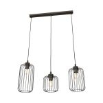 Emibig Hanglamp Vander Staal Zwart | Geschikt voor 3x E27 - Max 15W