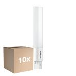 Voordeelpak 10x Philips CorePro PL-S LED 5W - 840 Koel Wit | 2-Pin - Vervangt 11W