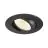 SLV New Tria 68 Spot Aluminium Zwart Rond 8.3W 750lm 60D - 930 Warm Wit | Zaagmaat 68mm -  Beste Kleurweergave - Dimbaar 