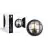 D'Lite Wandlamp Ecco Zwart Rond | IP54 - Geschikt voor 1x E27